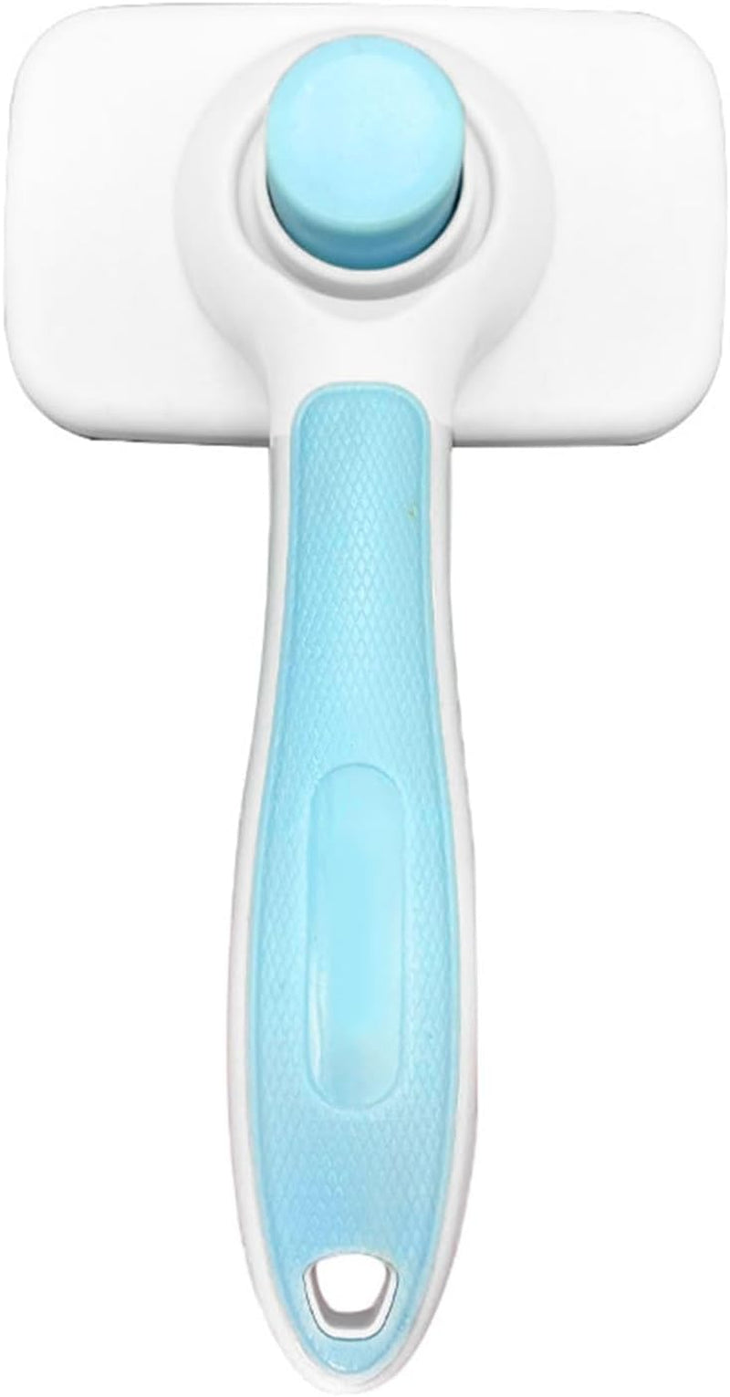 Self Cleaning Slicker Brush for Dogs & Cats,Skin Friendly Pet Grooming Deshedding Tool,And Hair Removal - Puppy Brush for Long Haired Pets, Pet Supplies